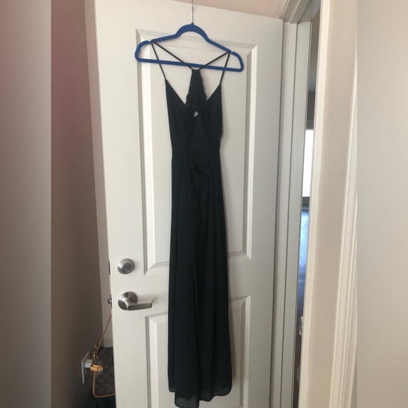Lulus Maxi dress with lace back design - Picture 2 of 4